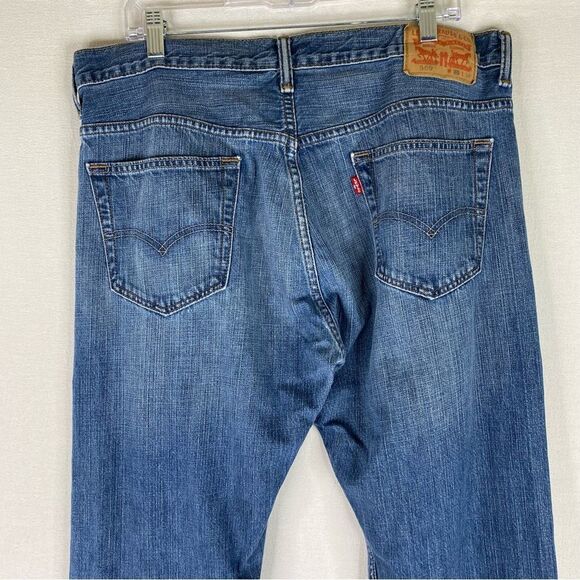 Levi’s Jeans Men’s 569 Straight Leg Loose Fit 5 Pocket Cotton Denim 36x34 STAINS - Picture 9 of 15